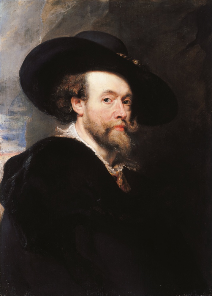 Rubens: "Autorretrato", 1623. öleo sobre lienzo, 86 x 62 cm. National Gallery de Canberra,